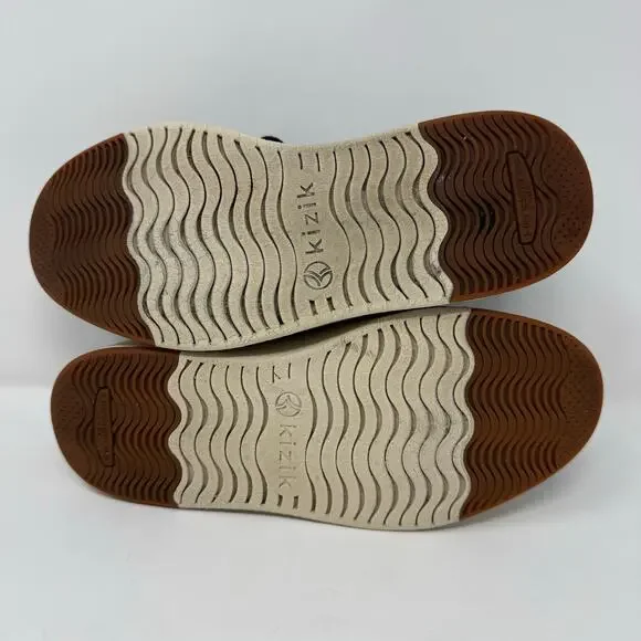 Kizik Vegas Hands Free Sneaker Black Women 7.5 Men 6 WIDE Walking Comfort Oxford - Picture 6 of 6